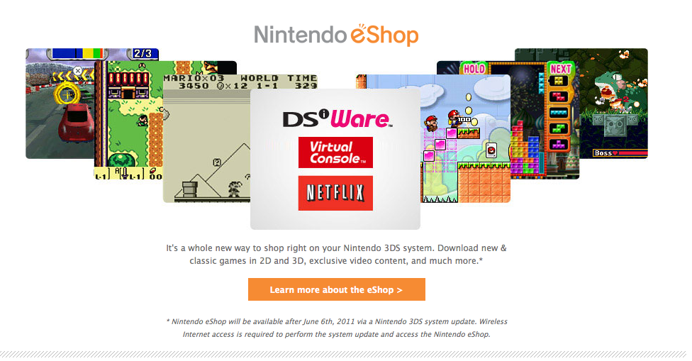 List of 3DS eShop Games/Features - Pure Nintendo
